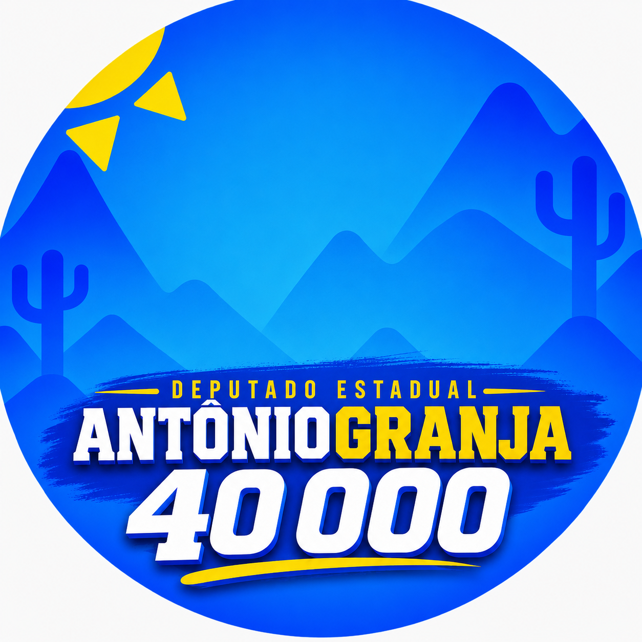 Molde oficial da etiqueta Antônio Granja 40 000